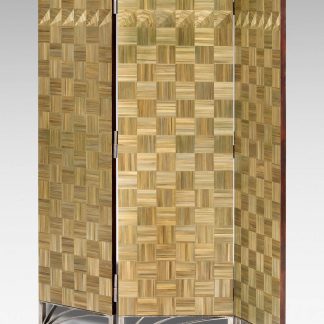 Paravent marqueterie de paille
